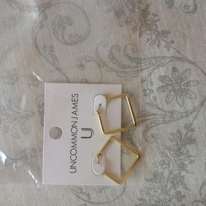 Uncommon James 'Girl Boss' small gold hoops NWT